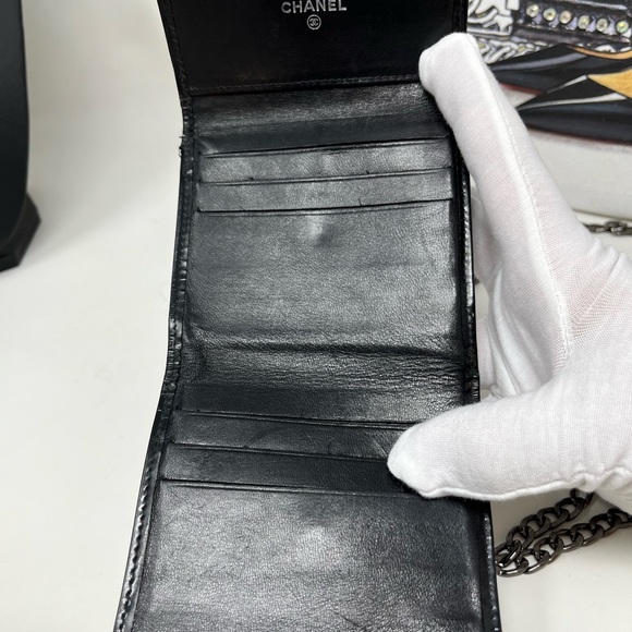 Chanel Wallet black enamel - Picture 7 of 13